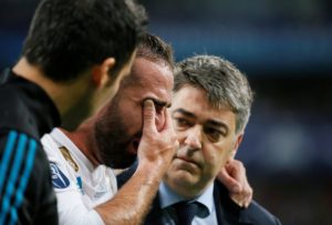 lesion de dani carvajal real madrid liverpool final champions league 2018