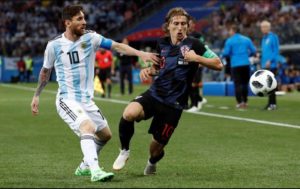 Messi con Modric