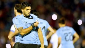 luis suarez celebra un gol con uruguay en rusia 2018