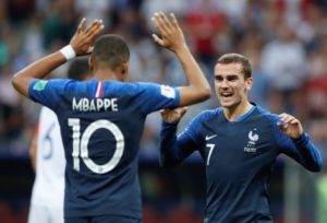 Griezmann con Mbappé