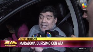 ¿Maradona, ebrio y al volante?