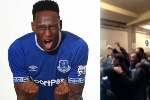 La canción de los hinchas del Everton para Yerry Mina!