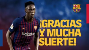 yerry mina se despide del barcelona y es nuevo jugador del everton de inglaterra