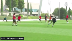 golazo entrenamiento marcelo real madrid