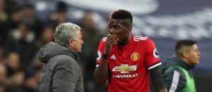Mourinho y Pogba en el United