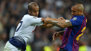 Vidal con el Barcelona