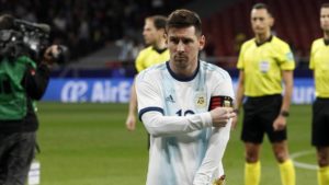 Messi disgustado