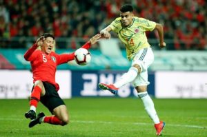 El primer gol de Luis Diaz con la camiseta de la Selección Colombia