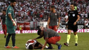 lesion juanfer quintero con river plate