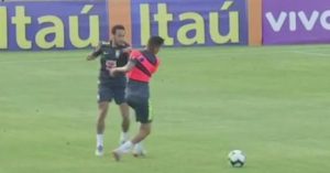 weverton caño a neymar