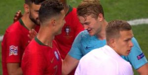 Lo que Cristiano Ronaldo le dijo a Matthijs de Ligt tras la final de la UEFA Nations League