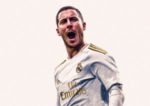 hazard con la camiseta del real madrid 2019