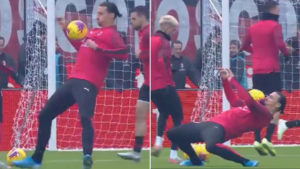 Ibrahimovic y su truco de ninja: ¡desafía las leyes de la física!