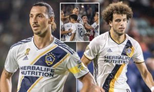 joao pedro y zlatan en la galaxy