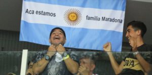 Así sentía los colores de Argentina Diego Armando Maradona. ETERNO