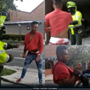 El video del escándalo de Freddy Guarín con la policia por aparente violencia intrafamiliar en medellin