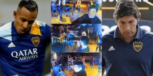 La pelea de los jugadores de Boca con la policía en Brasil...Villa y el 'Patrón' Bermúdez enloquecieron