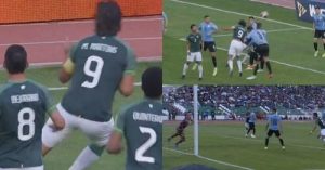 gol de moreno martins ante uruguay eliminatorias