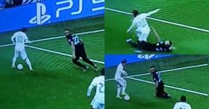 Lukita Modric sacando a pasear a Arturito Vidal