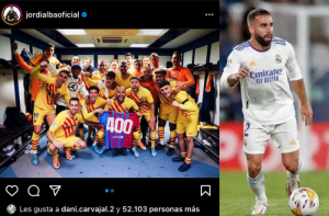 dani carvajal dandole like a la foto de jordi alba