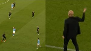 LO QUE NO SE VIO: De Bruyne mandó a callar a Guardiola en pleno partido