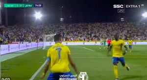 Minuto 74 en las semifinales de la Arab Club Cup y Cristiano aparece para clasificar a la FINAL