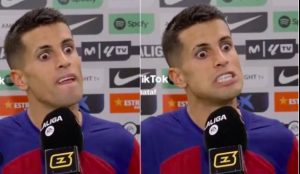 ¿Qué le pasó a João Cancelo en plena entrevista? Le piden test anti-doping.